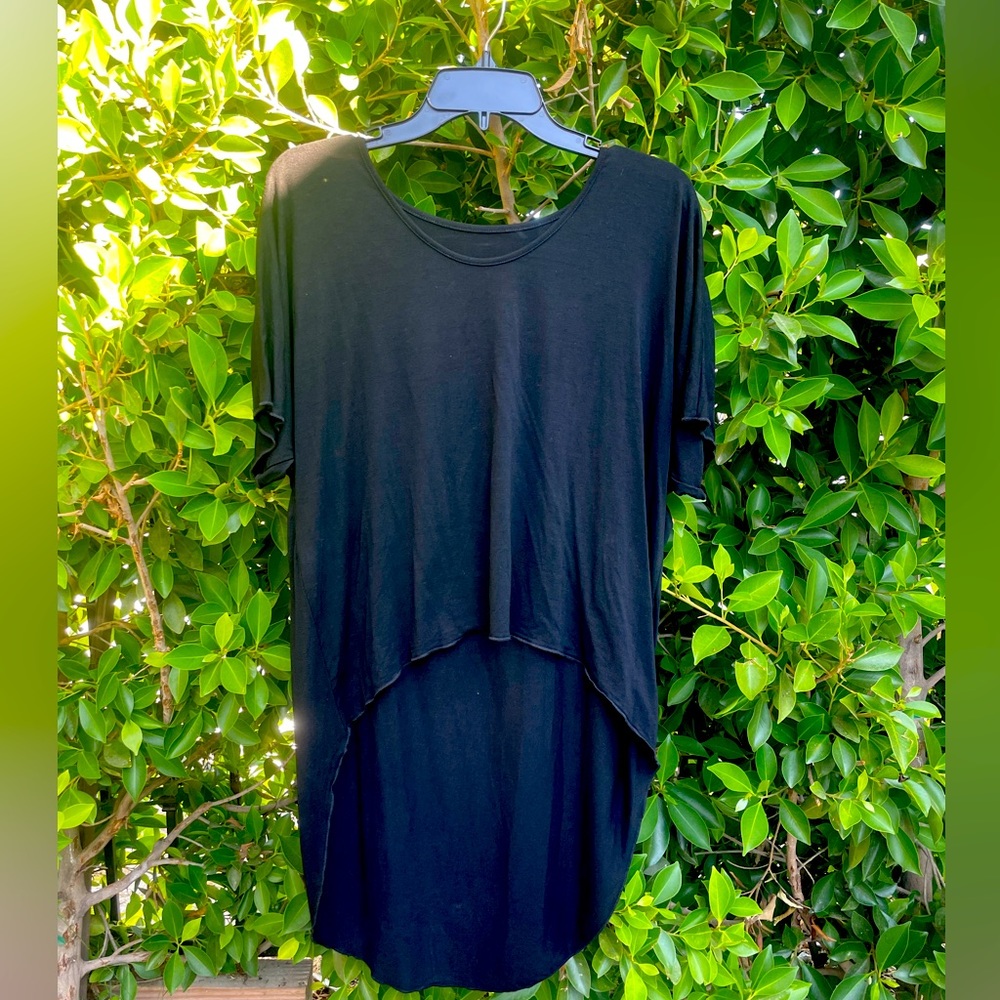 Sleeve high low hem blouse